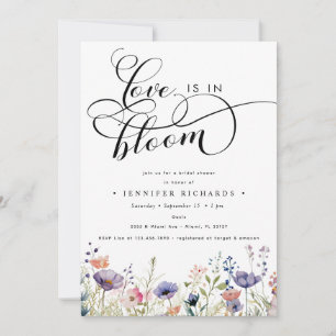 Love in Bloom Bridal Shower Invitation