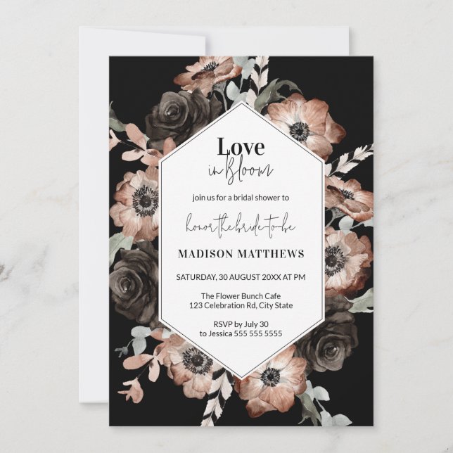 Love in Bloom Bridal Shower Invitation (Front)