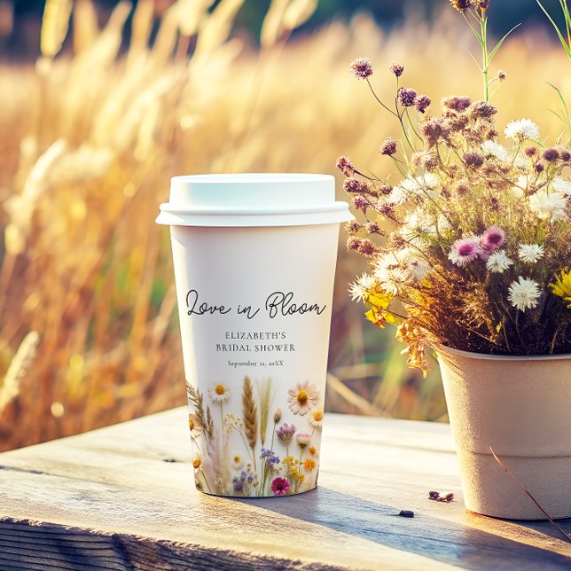 Love in Bloom Bridal Shower Paper Cups (Creator Uploaded)
