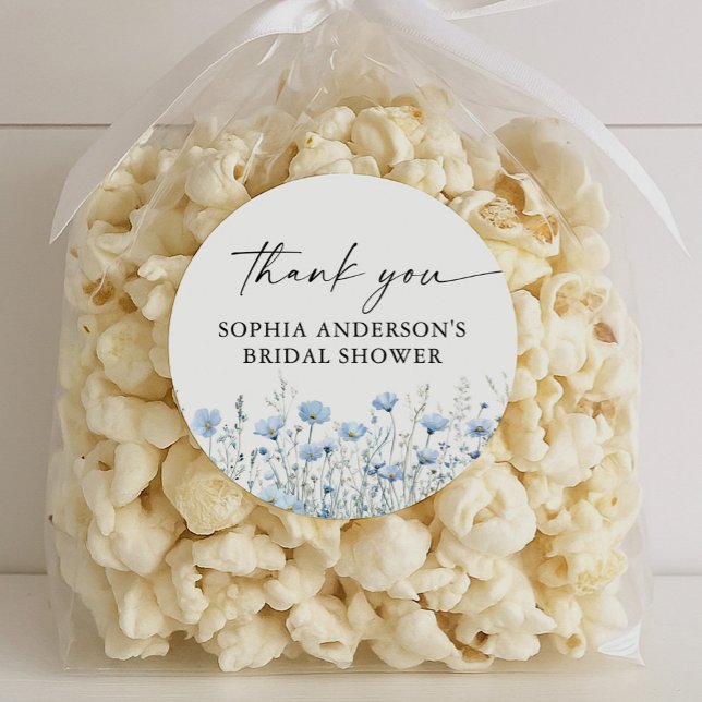 Love in Bloom Bridal Shower Round Favor Stickers (Creator Uploaded)