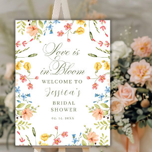 Love in Bloom Bridal Shower Welcome Sign