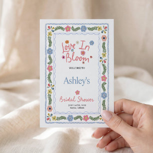 Love in Bloom Bridal Shower, Whimsical Invitation
