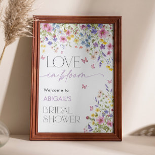 Love in Bloom Butterfly Bridal Welcome 24x36 Poster
