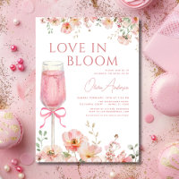 Love in Bloom Champagne Pink Bow Bridal Shower