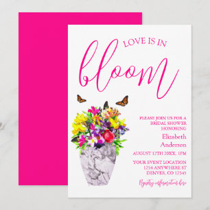 Love In Bloom Floral Bridal Shower Invitation