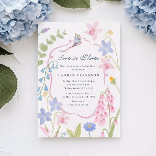 Love in Bloom Floral Bridal Shower Invitation