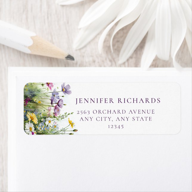 Love in Bloom | Floral Return Address Labels (Insitu)