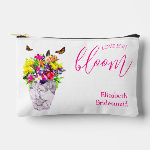 Love In Bloom Floral Wedding Accessory Pouch
