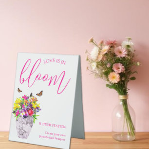 Love In Bloom Floral Wedding Flower Station