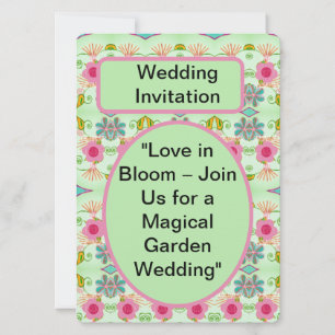 Love in Bloom: Join Us for a Magical Garden Event Invitation