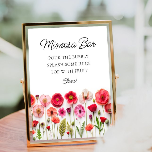Love in Bloom Mimosa Bar Bridal Shower Poster (Creator Uploaded)