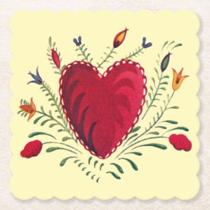 Love in Bloom Paper Coaster
