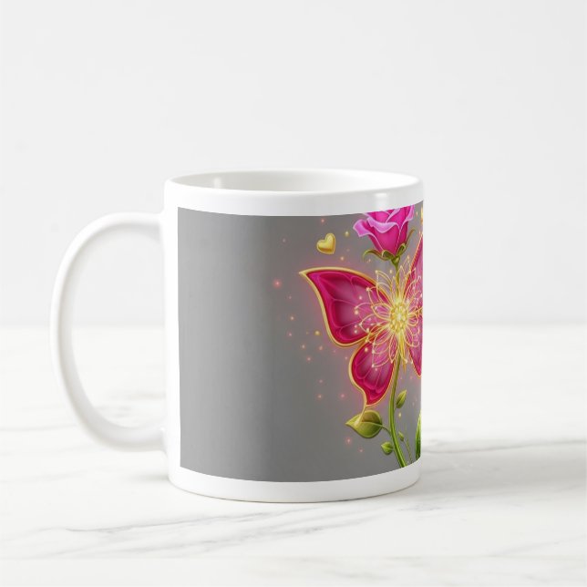 Love in Bloom: Te Amo Heidys Coffee Mug (Left)