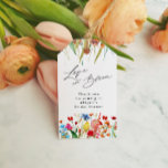 Love in Bloom Wildflower Bridal Shower Favour Gift Tags<br><div class="desc">This beautiful design features watercolor wildflowers and  your custom text.  Add your text using the template form. Use the Customise Further feature to change colours and layout of the text and background.</div>