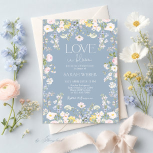 Love in Bloom Wildflower Bridal Shower Invitation