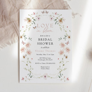 Love in Bloom Wildflower Bridal Shower Invitation