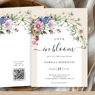 Love In Bloom Wildflower Bridal Shower Invitation