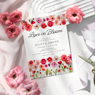 Love In Bloom Wildflower Bridal Shower Invite