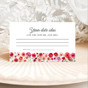 Love in Bloom Wildflower Date Night Ideas Enclosure Card