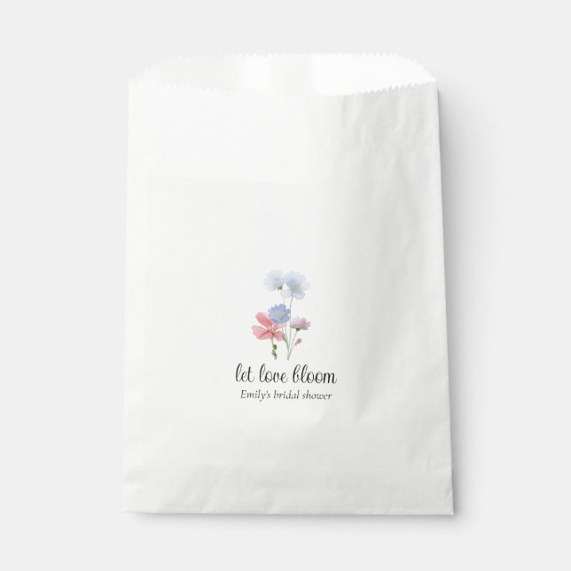 Love in Bloom Wildflower Favour Bags (Front)