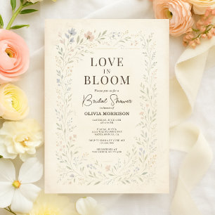Love in Bloom Wildflower Garden Bridal Shower Invitation