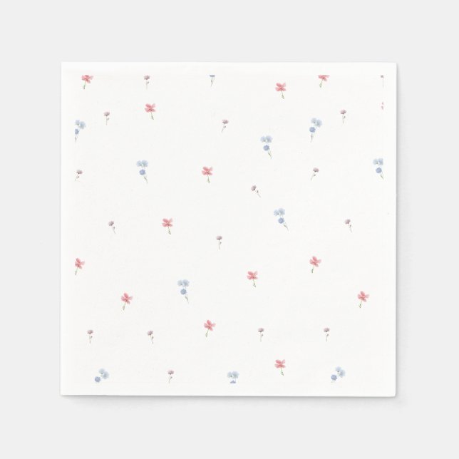 Love in Bloom Wildflower Napkins (Front)