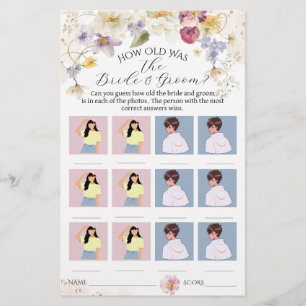 Love in bloom Wildflower Rustic Bridal Game 