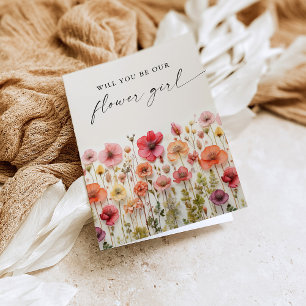 Love in Bloom Will You Be Our Flower Girl Card