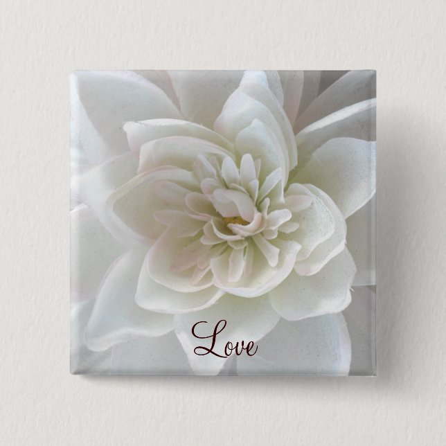 Love in Blossom_ 15 Cm Square Badge (Front)
