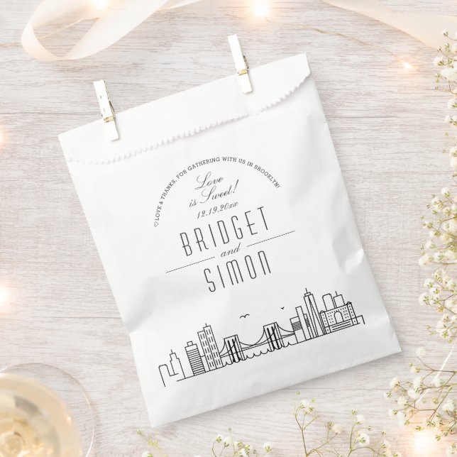Love in Brooklyn | Wedding Favour Bags (Clipped)