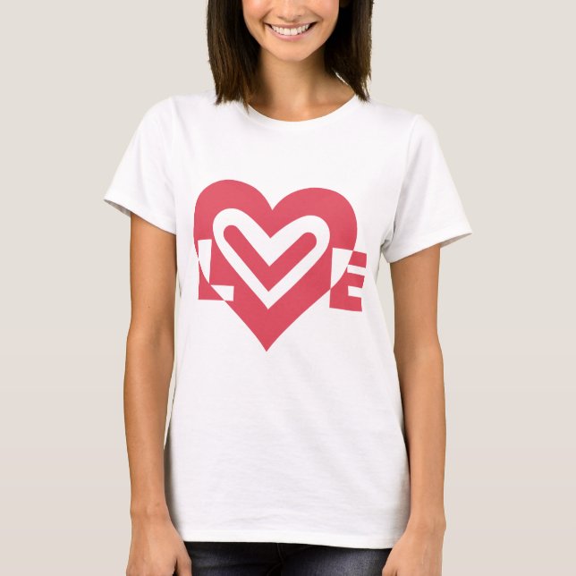 Love in Cherry Pink T-Shirt (Front)