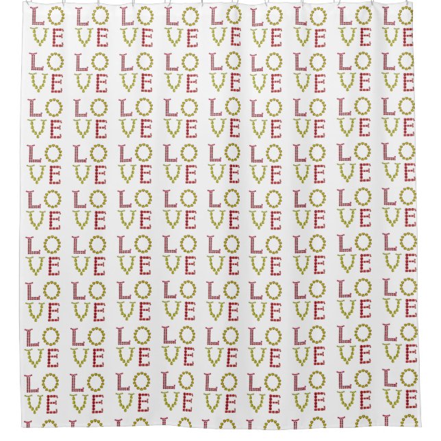 Love in Colour Shower Curtain (Front)