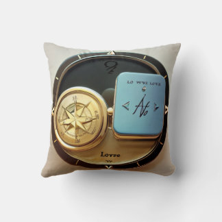 Love in Elegant Script | Two Photo  Cushion