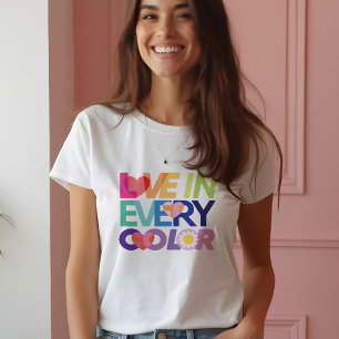 Love in Every Colour Fun LGBTQ Rainbow Colours Hea Tri-Blend Shirt