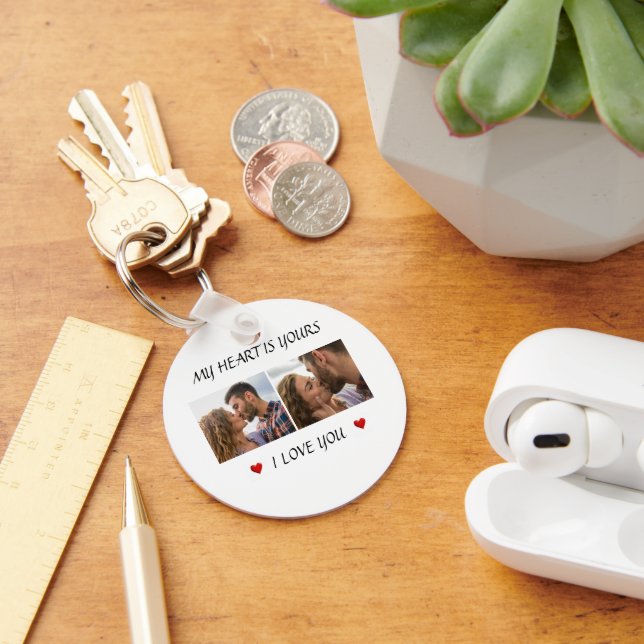 Love in Every Moment Valentine Photo Keychain (Desk)