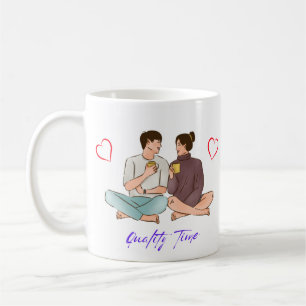 Love in Every Sip, Quality Time, Couple Photo Coffee Mug