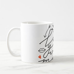 Love in Eyes: Vintage Romantic Beauty. Coffee Mug