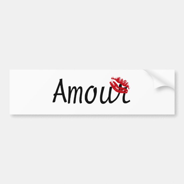 Love - in french bumper sticker (Front)