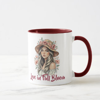 Love in Full Bloom Floral Watercolor Mug