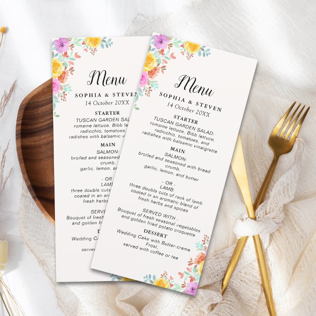 Love in Full Bloom – Springtime Wedding Programme (Creator Uploaded)