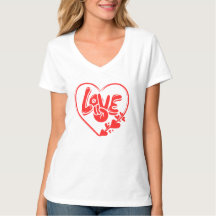 Love in Heart – Red Vibe Tee by Freefit t shirt 
