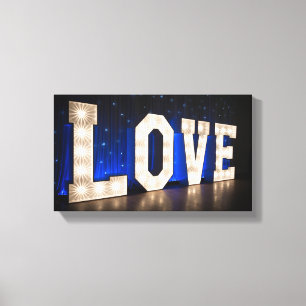 Love in Lights Canvas Print