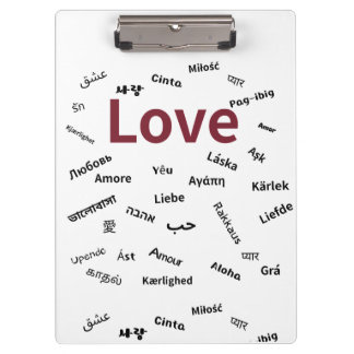 Love in Many Languages Clipboard
