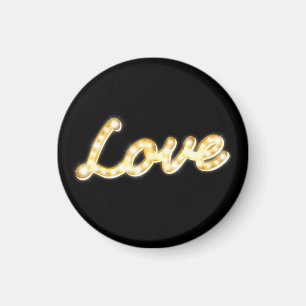 Love in Marquee Lights Magnet