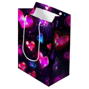 Love in Motion: Valentine's Day Hearts Medium Gift Bag