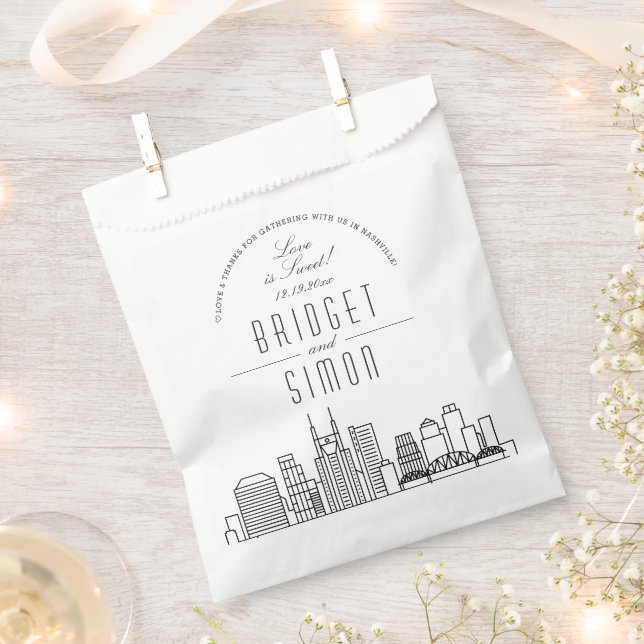 Love in Nashville | Wedding Favour Bags (Clipped)