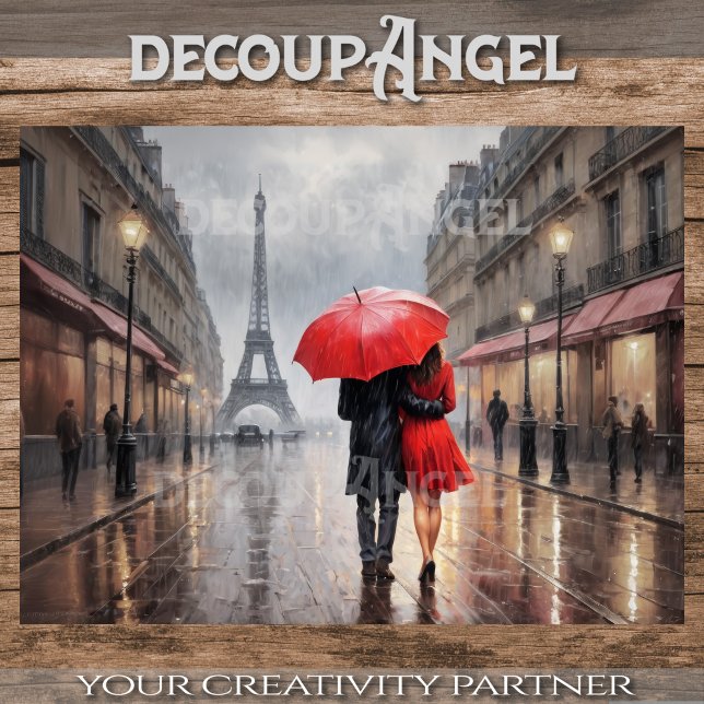 Love in Paris - Decoupage - Tissue Paper (Creator Uploaded)