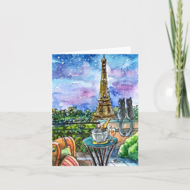 Love in Paris Holiday Card (Front)