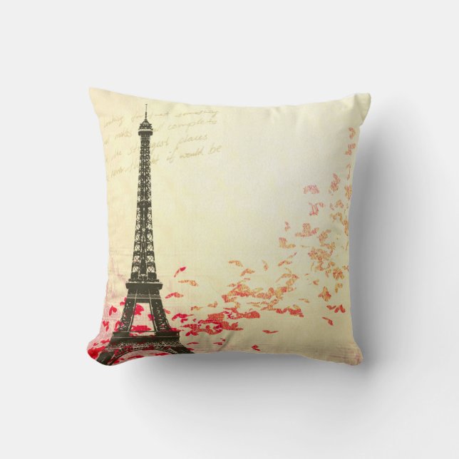 Love in Paris in the springtime Cushion (Front)