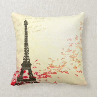 Love in Paris in the springtime Cushion